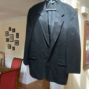 Black wool Oscar dela Renta blazer.